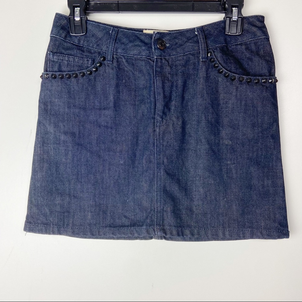 Zadig & Voltaire studded pocket denim mini skirt
